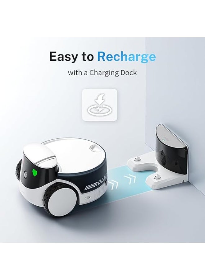 Enabot EBO ROLA PetPal 2.5K Cat Camera with Storage Module, WLAN Mobile Emo Robot with Night Vision, Wireless Pet Camera with EBO ROLA-PET App, Self-Charging, 2-Way Audio - Image 4